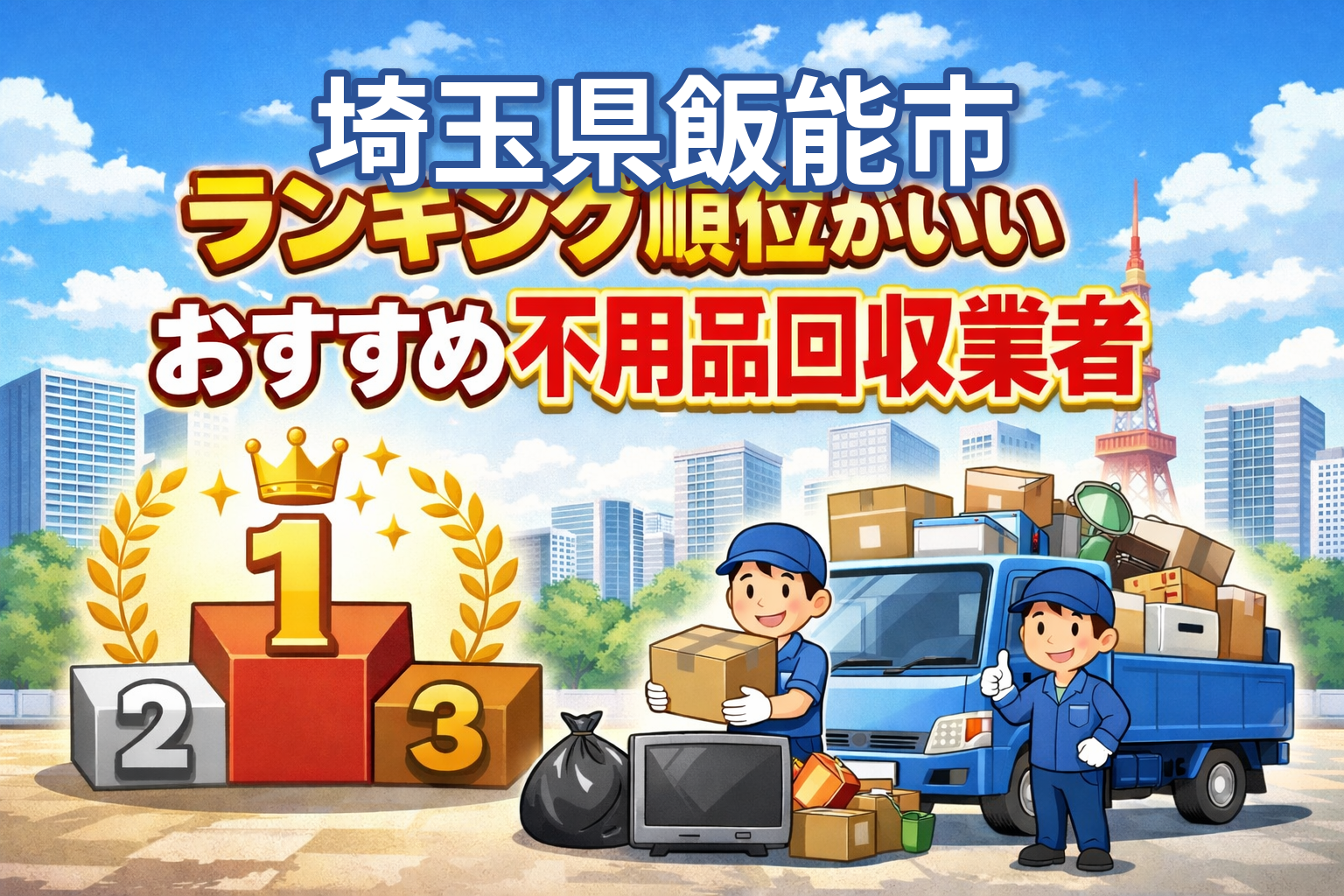 埼玉県飯能市　ランキング順位がいいおすすめ不用品回収業者